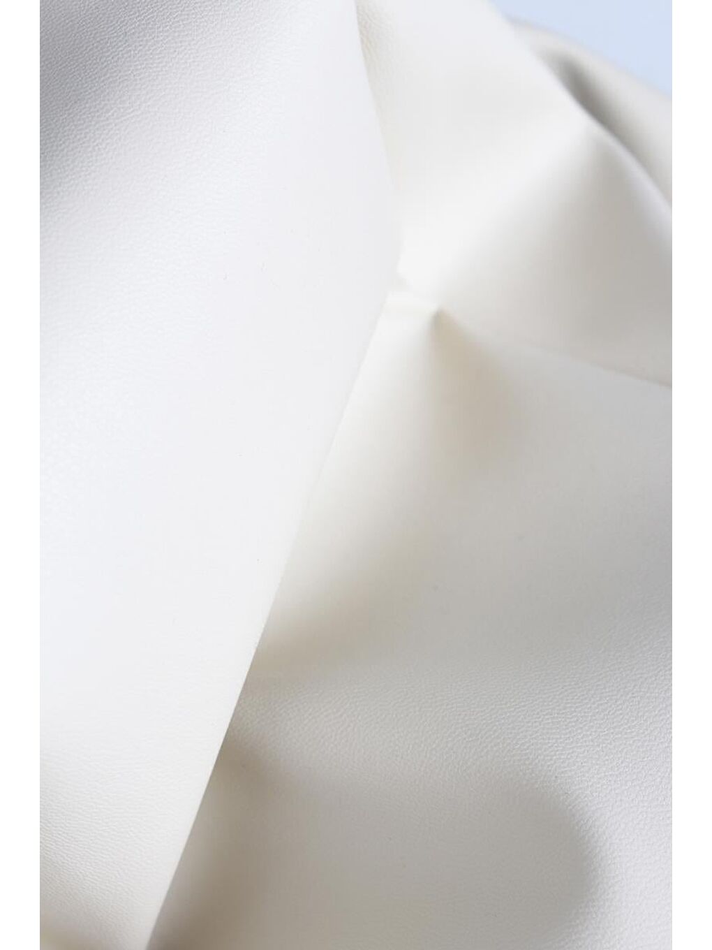 Bej Taş-Yandan Fermuarlı Dikiş Detaylı Suni Deri Pantolon-6