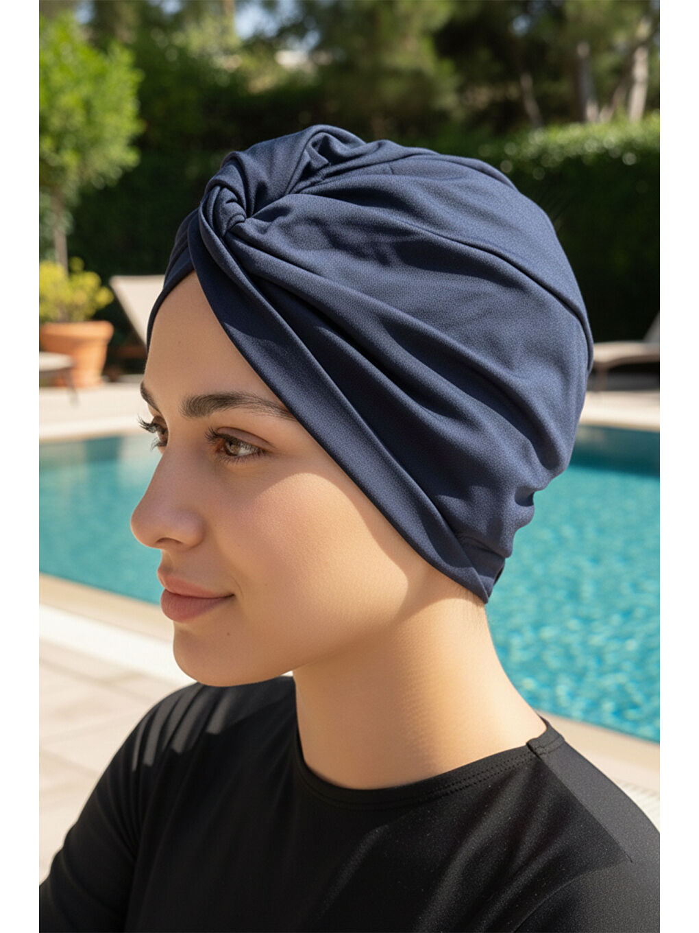 Havuz Deniz Bone R-988 Açık Lacivert-1