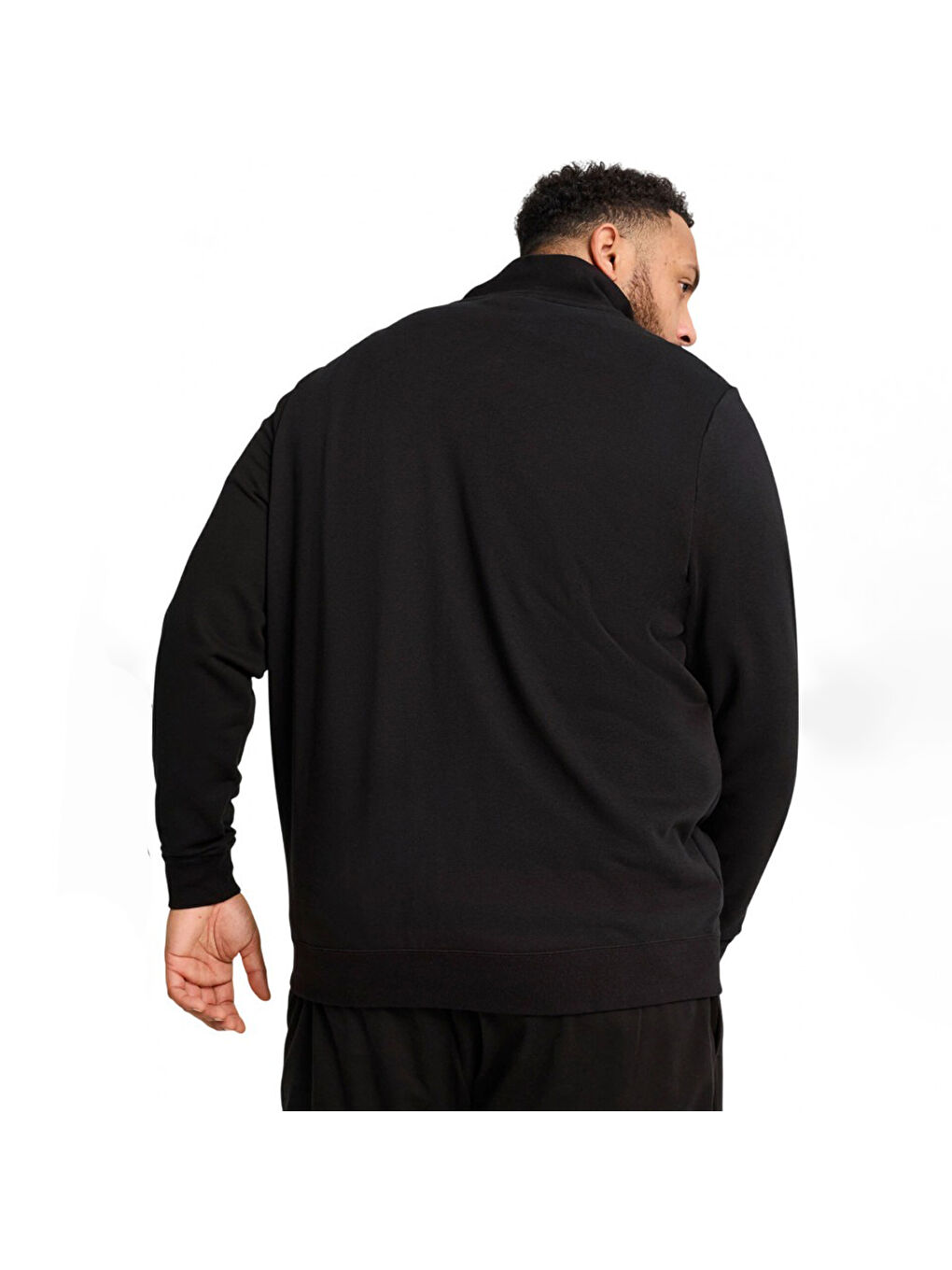 Essentials No 1 Logo Track Erkek Siyah Dik Yaka Ceket-4