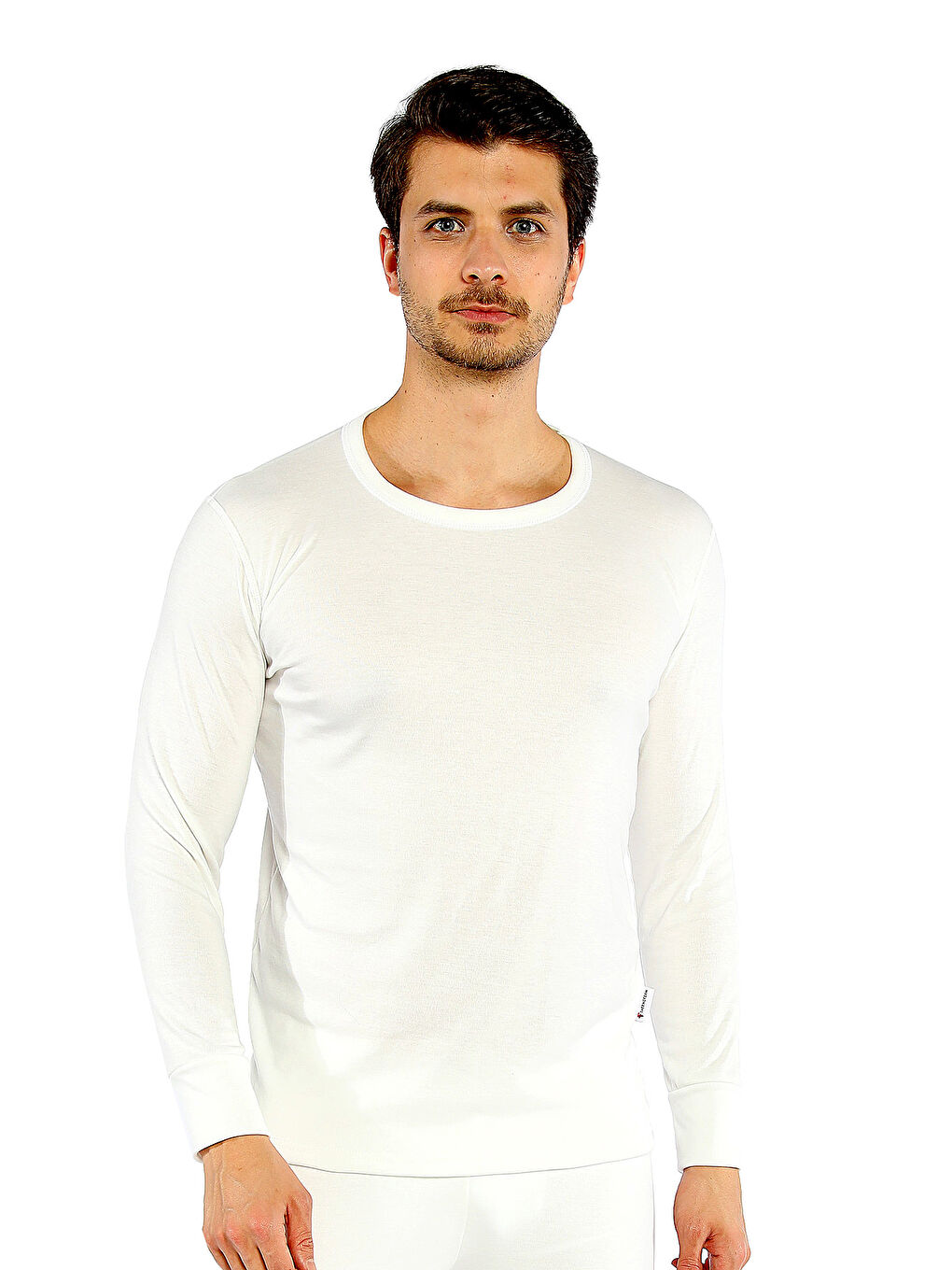 Ekru Heavy Unisex Uzunkol Termal Fanila EKRU