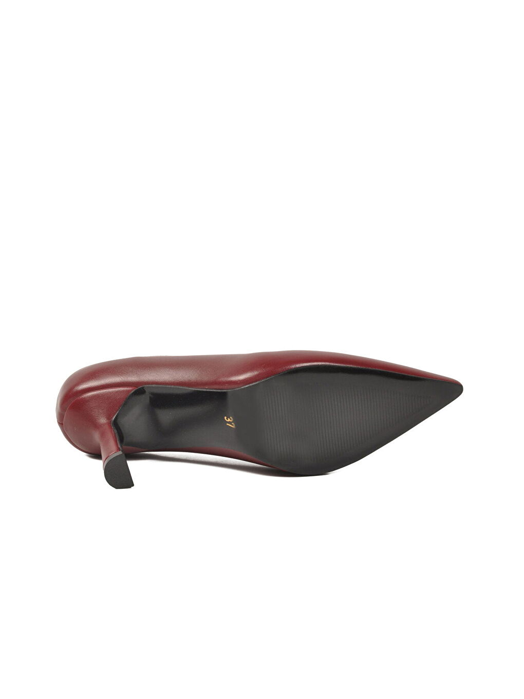 Bordo Kadın İnce Topuklu Ayakkabı 593052 Z-4