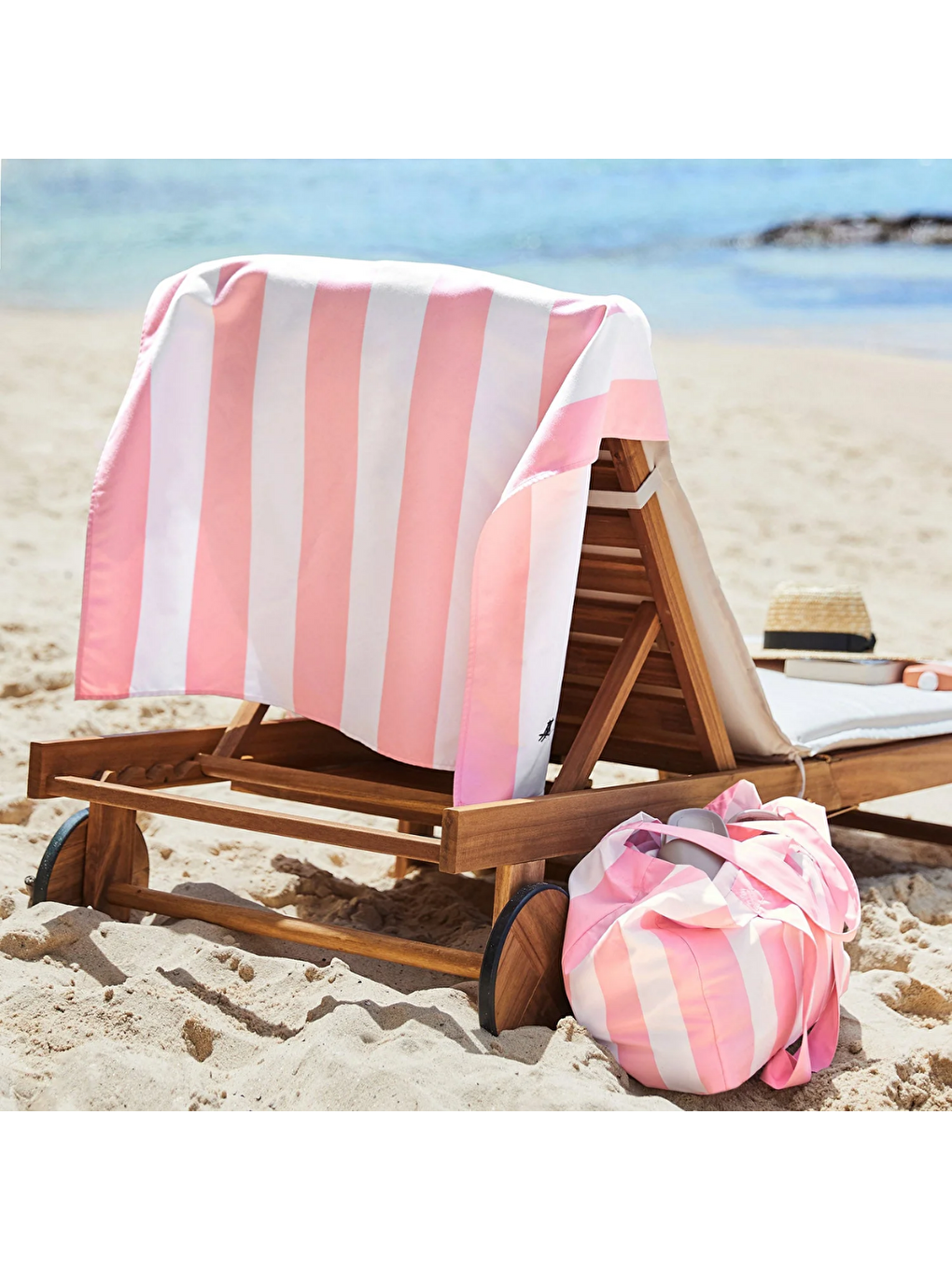Pembe Dock And Bay Katlanabilir Çanta Cabana Malibu Pink-4