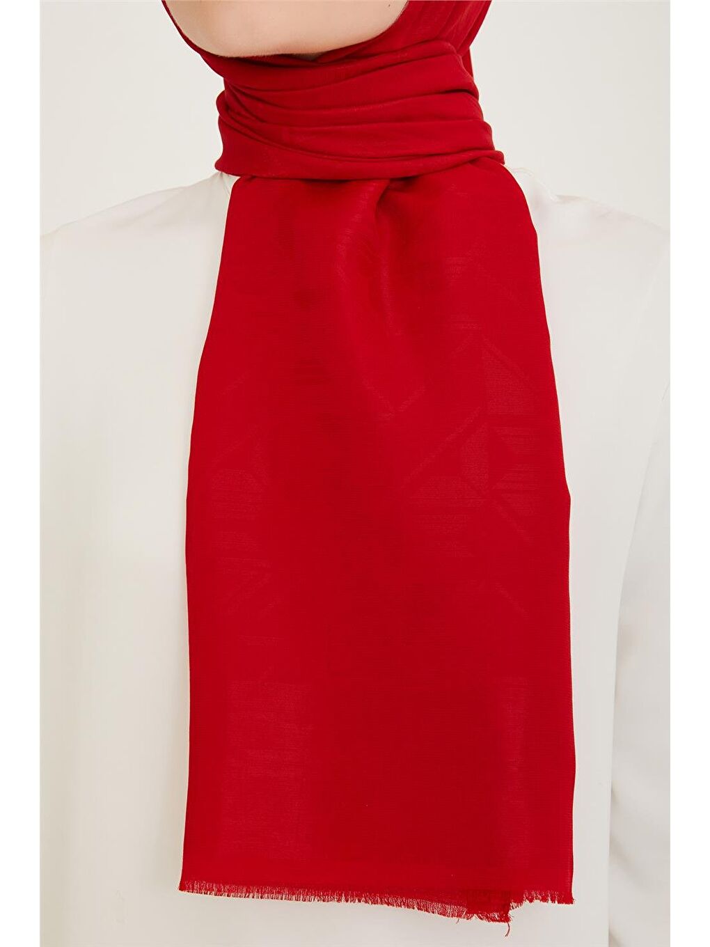 Kırmızı Trend Pera Şal 2 4878-1