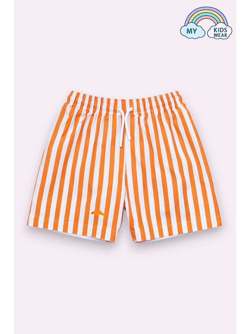 Kırmızı Erkek Çocuk Çizgili Deniz Şortu 2’li Set 12379-2