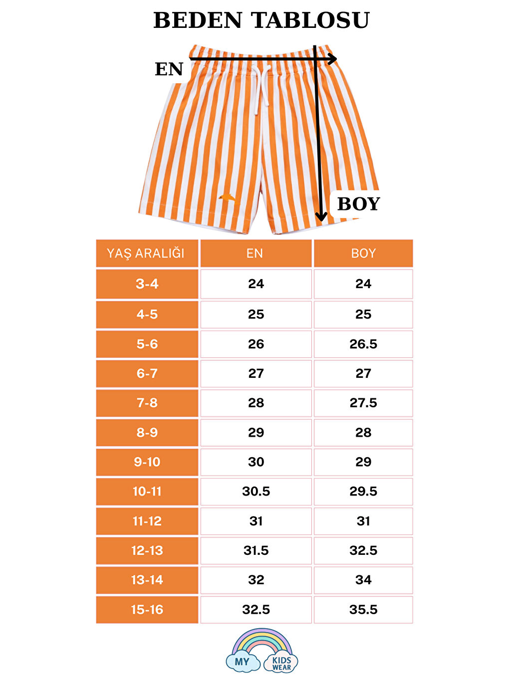 Kırmızı Erkek Çocuk Çizgili Deniz Şortu 2’li Set 12379-3