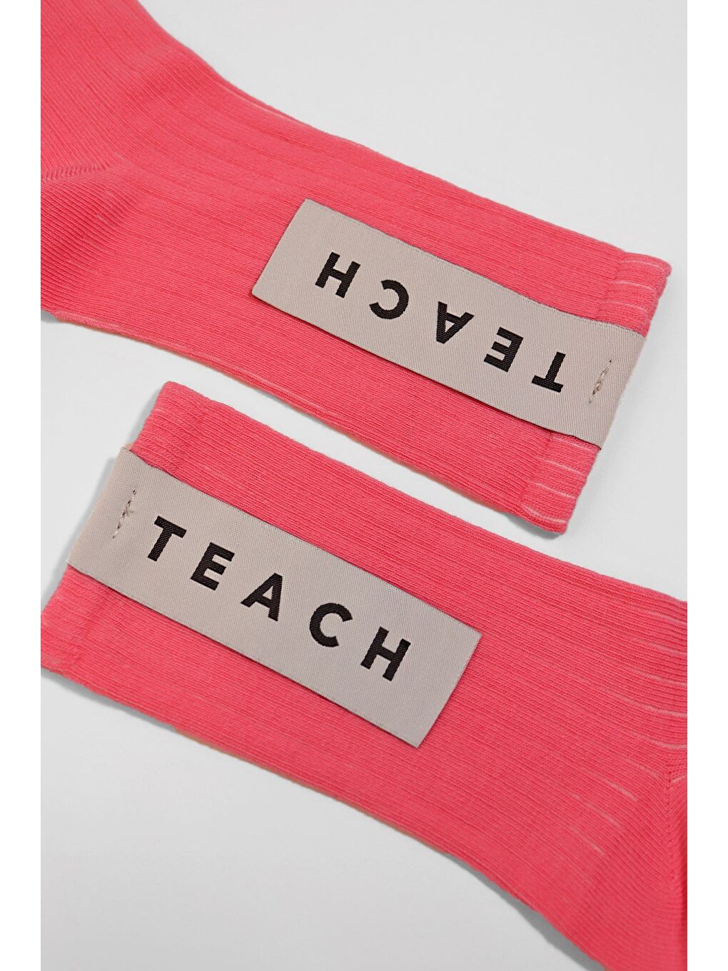 Motto Kadın Soket Çorap Pembe-1