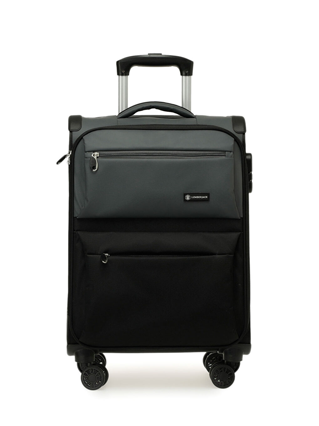 TEKSTIL CIFT RENK -B 5FX Siyah Unisex Büyük Boy Valiz