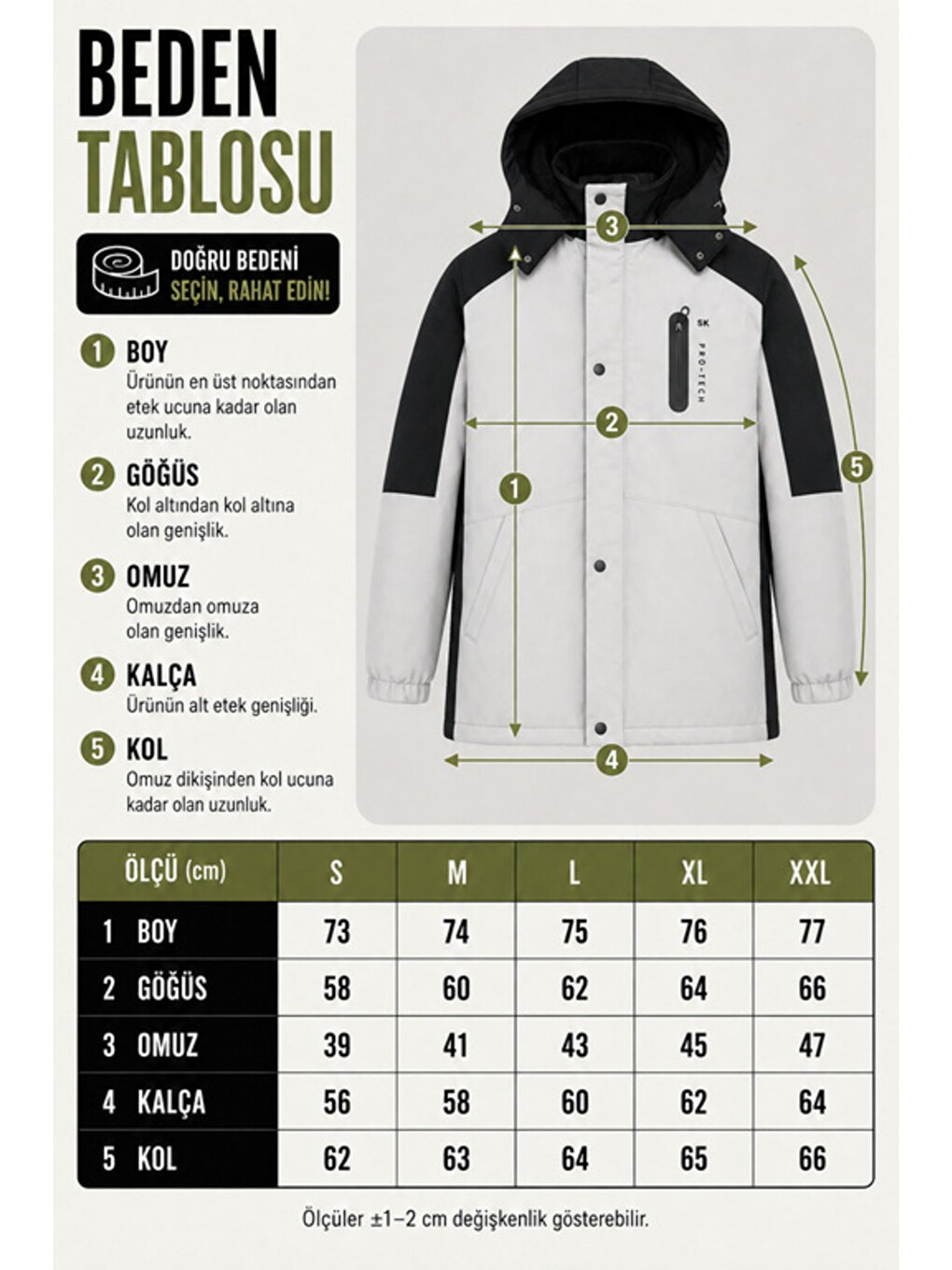 Bej Çift Renk İçi Kürklü Softshell Kışlık Mont Pldp 3041_50525-7