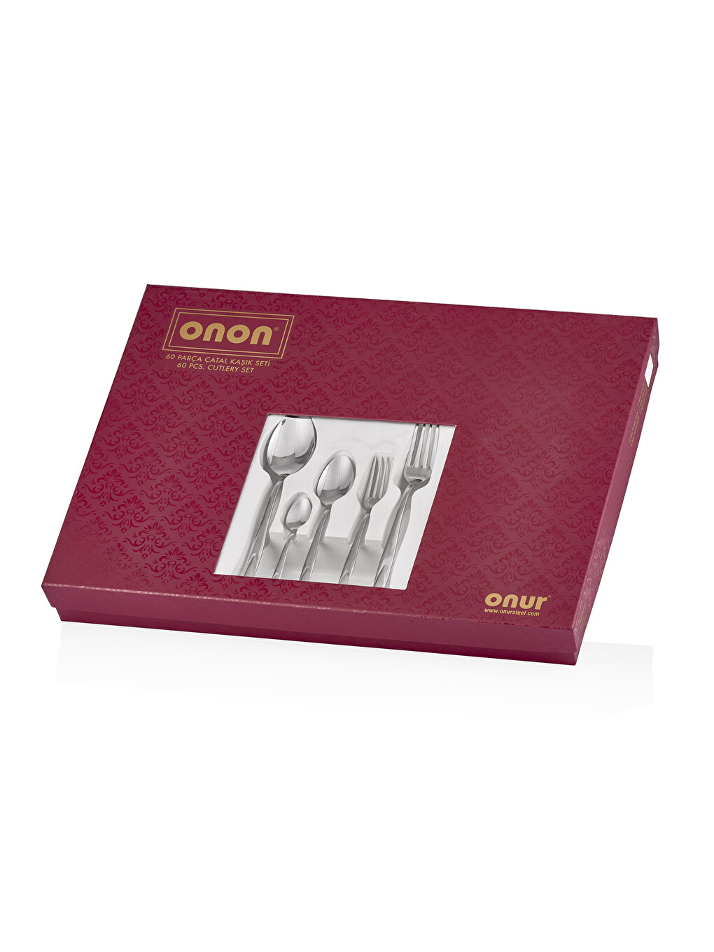 Gri Montecarlo 60 Parça Çatal Kaşık Seti 18/10-4