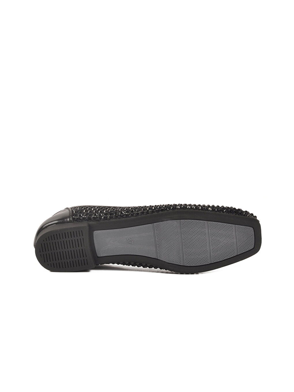 Siyah Taş İşlemeli Hafif Kadın Babet Ayakkabı 357242 Z-4