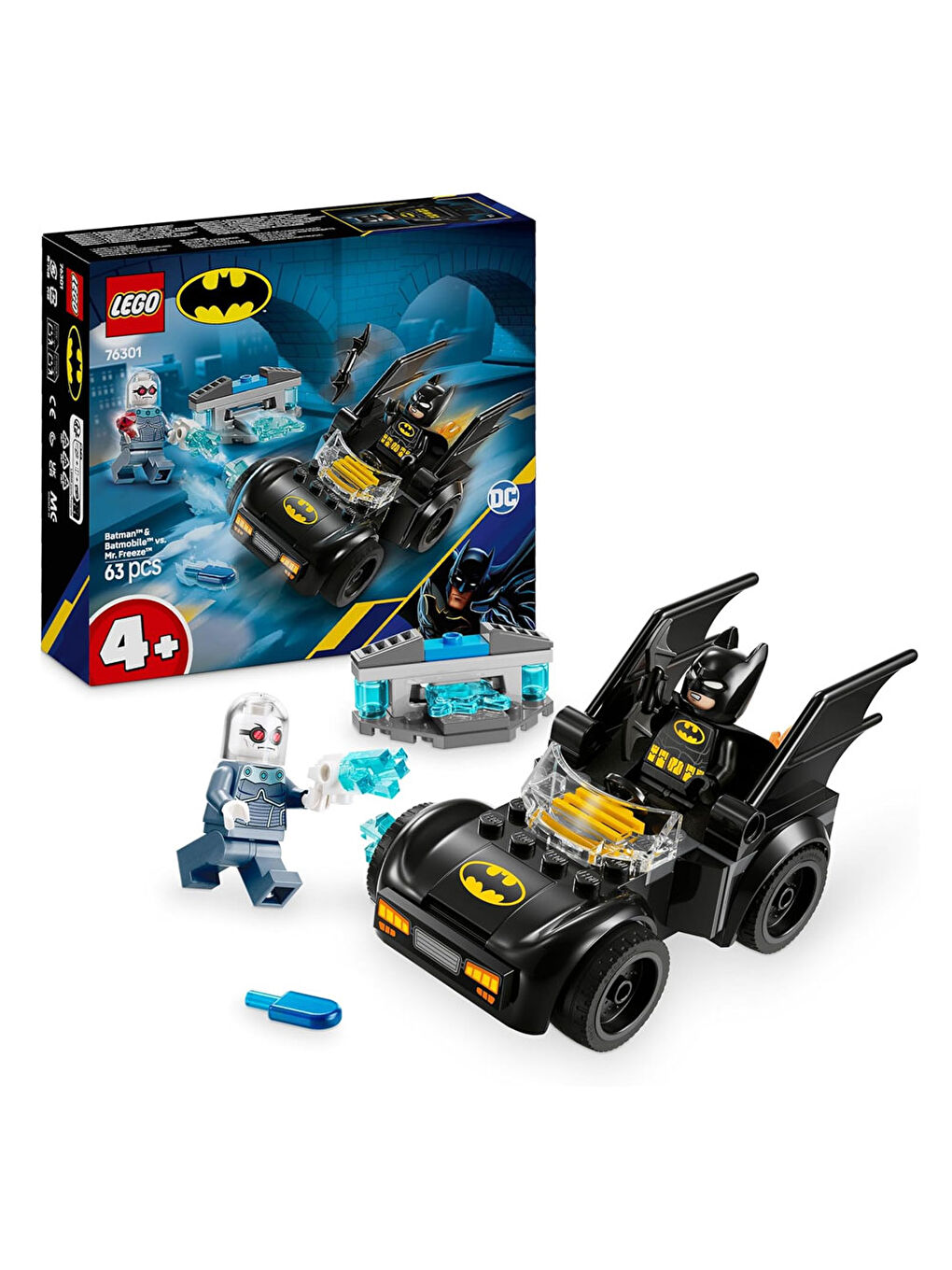 DC Batman Batman ve Batmobile Mr. Freezee Karşı 76301