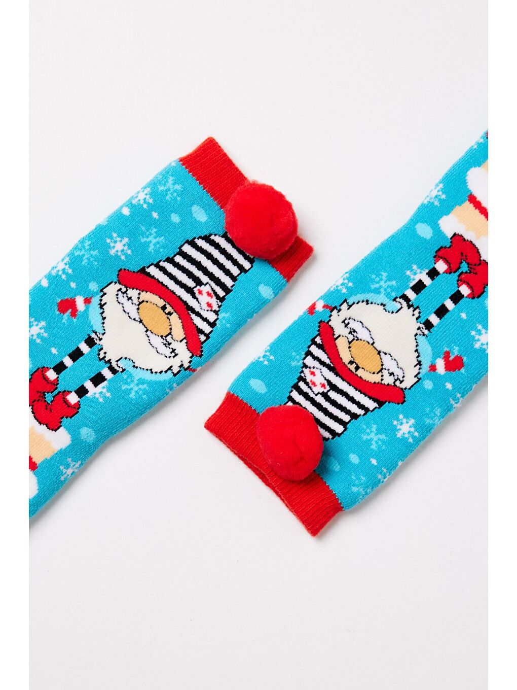 Kadın New Year Soket Çorap Mavi-3