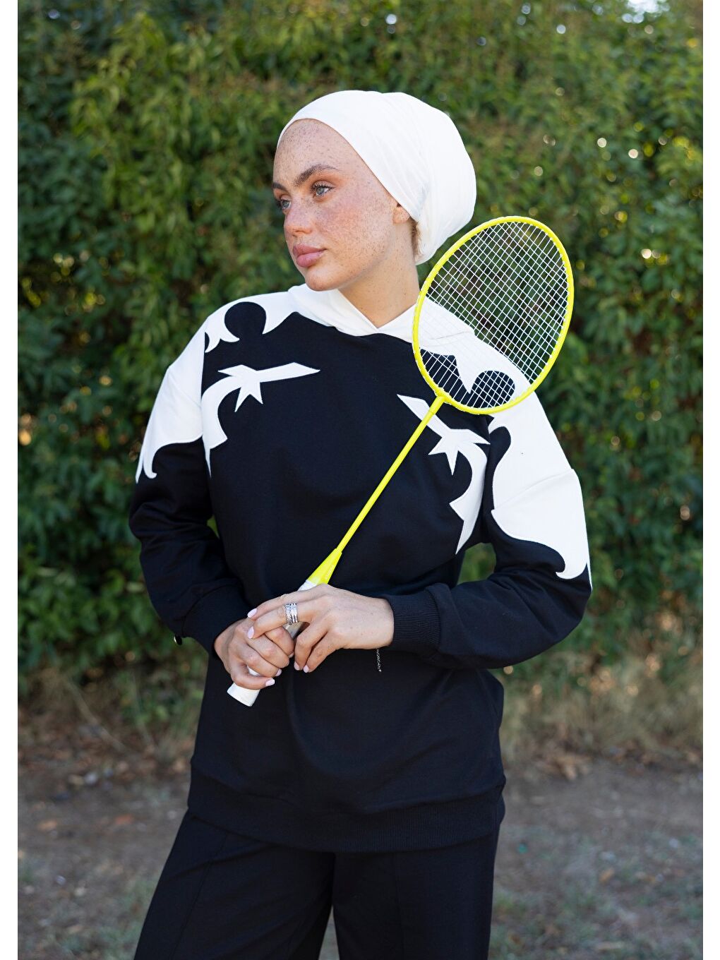 Siyah Sweatshirt Kovboy S&B