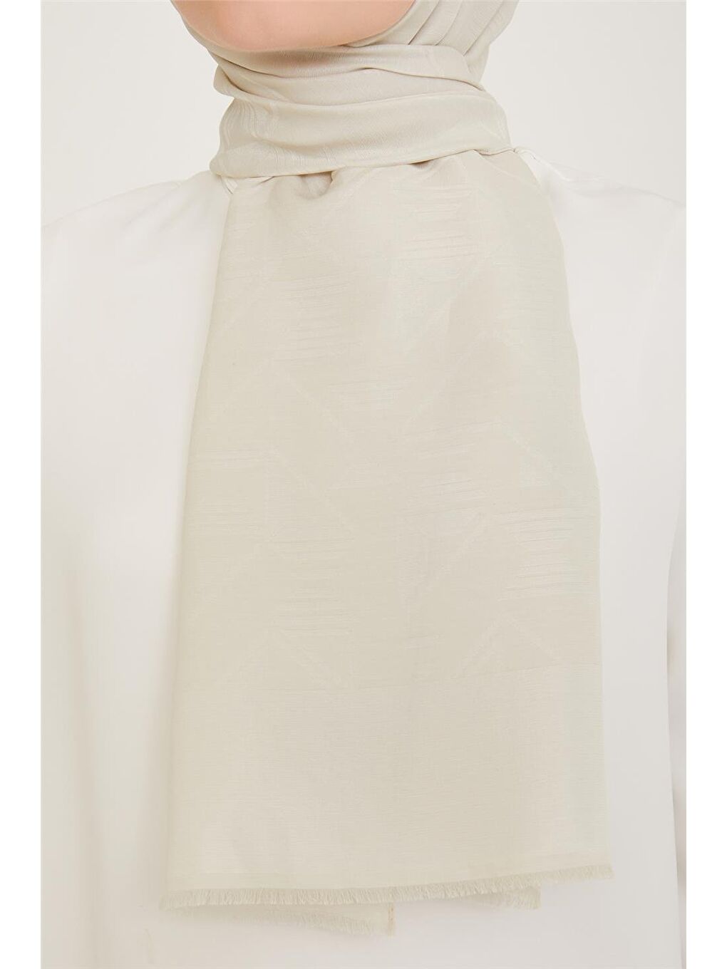 Ekru Trend Pera Şal 2 4858-1