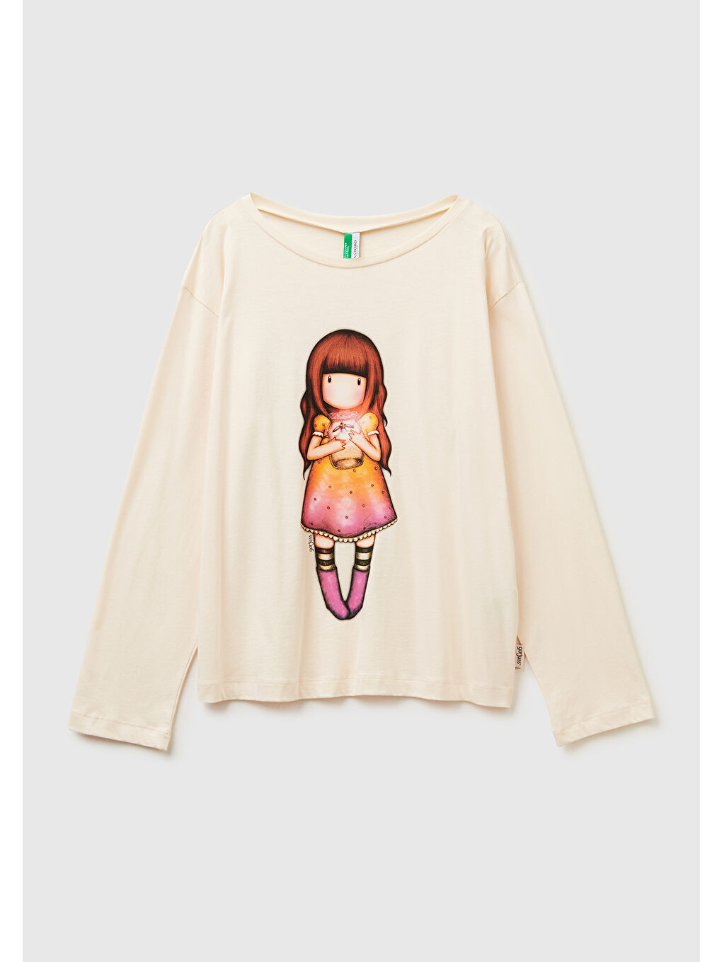 Ekru Kadın Krem Pamuk Karışımlı Gorjuss Baskılı Pijama üstü-1