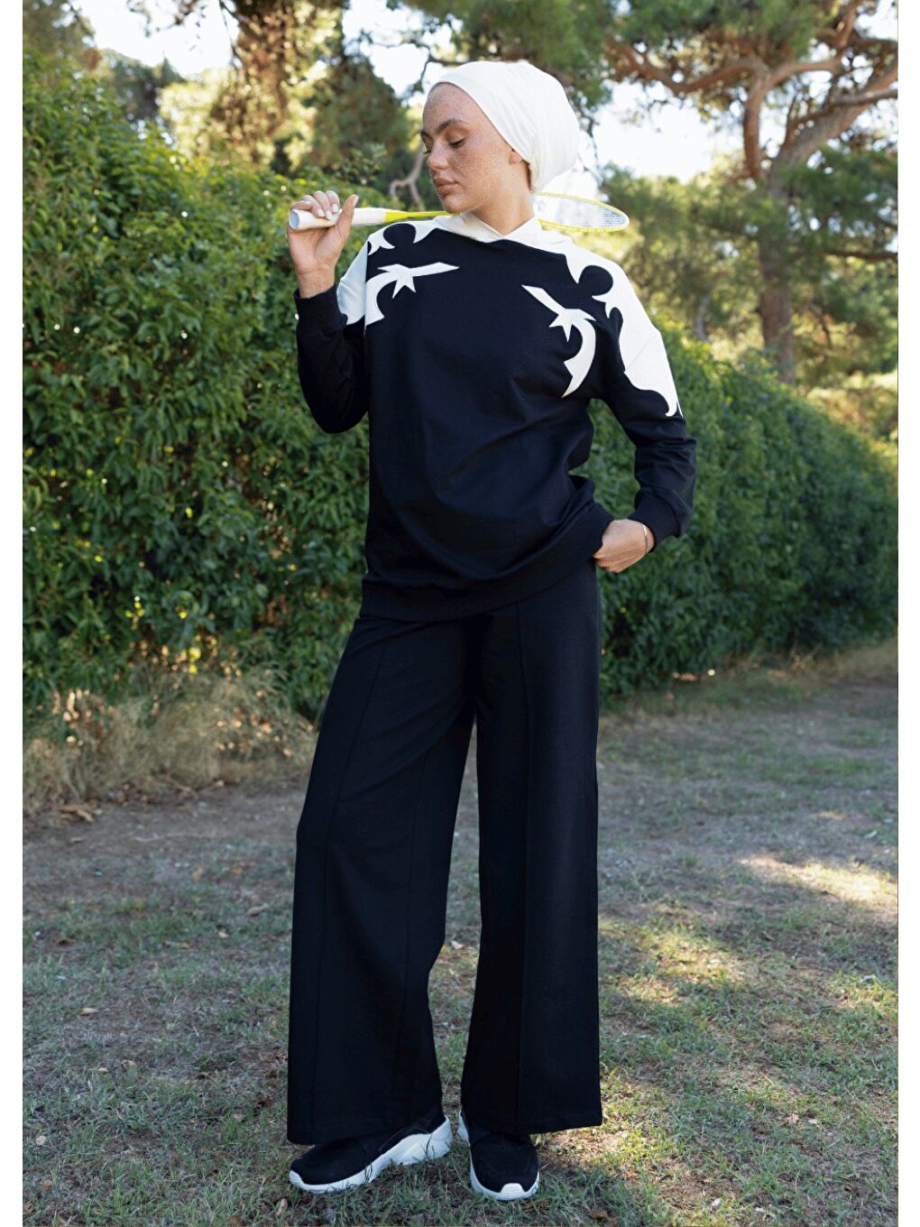 Siyah Sweatshirt Kovboy S&B-2