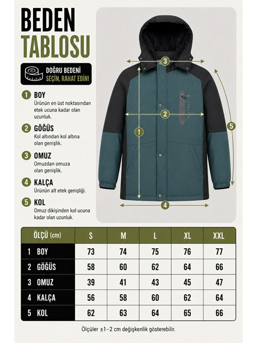 Petrol Çift Renk İçi Kürklü Softshell Kışlık Mont Pldp 3041_50525-7