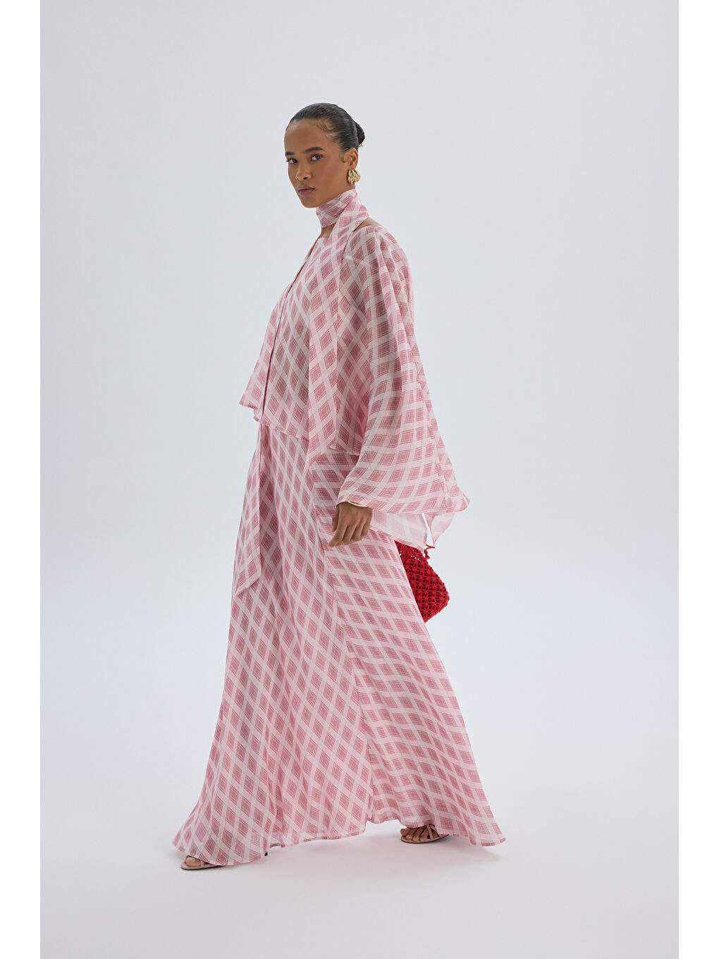 Marlowe Pembe Ekose İkili Takım-2