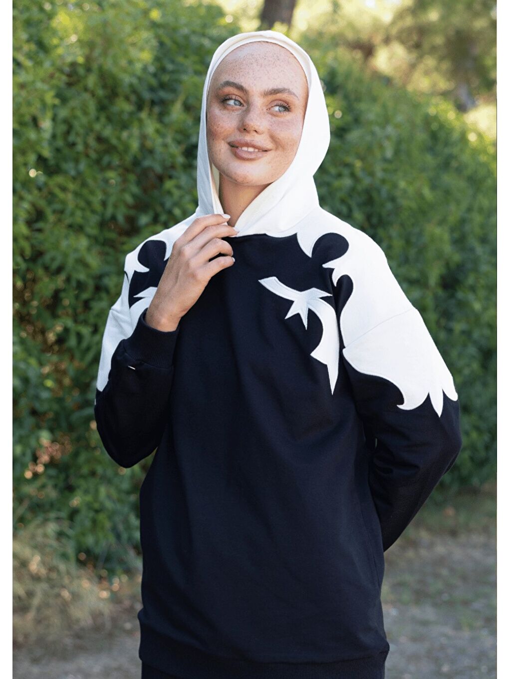 Siyah Sweatshirt Kovboy S&B-3