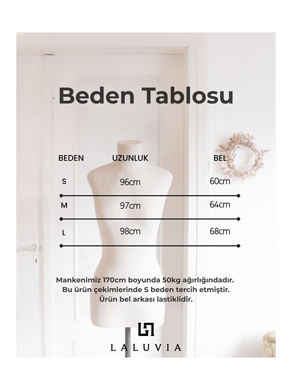 Ekru Desenli Nakış Detaylı Midi Etek - 50235-2