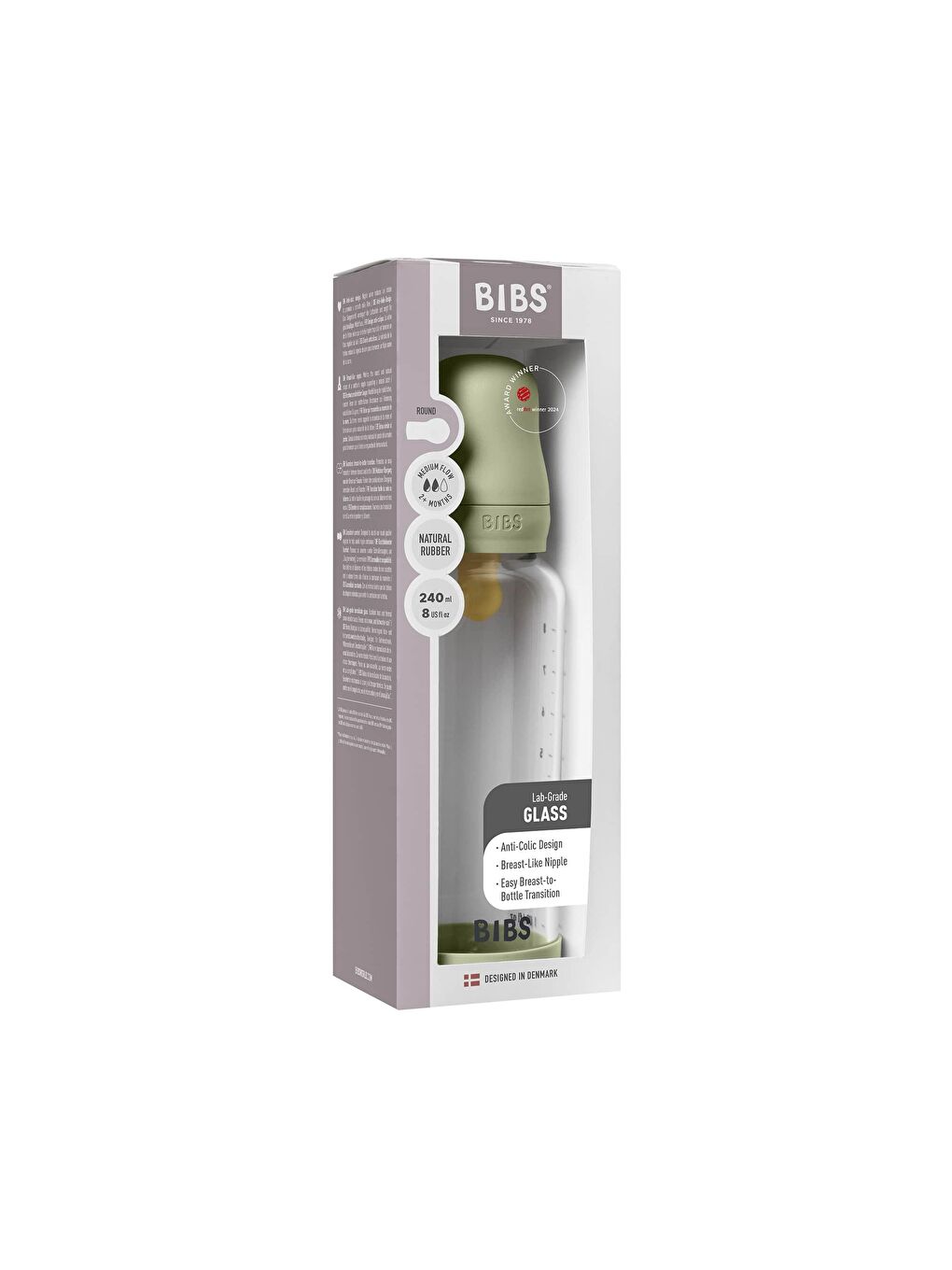 Baby Bottle Complete Set Biberon Sage 240 ml-3
