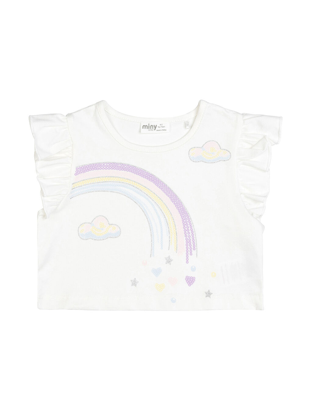 Karışık Kız Çocuk Crop ve Tül Etek Takım 2-6 Yaş Çok Renkli-1