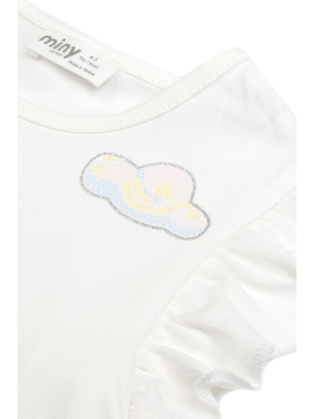 Karışık Kız Çocuk Crop ve Tül Etek Takım 2-6 Yaş Çok Renkli-4