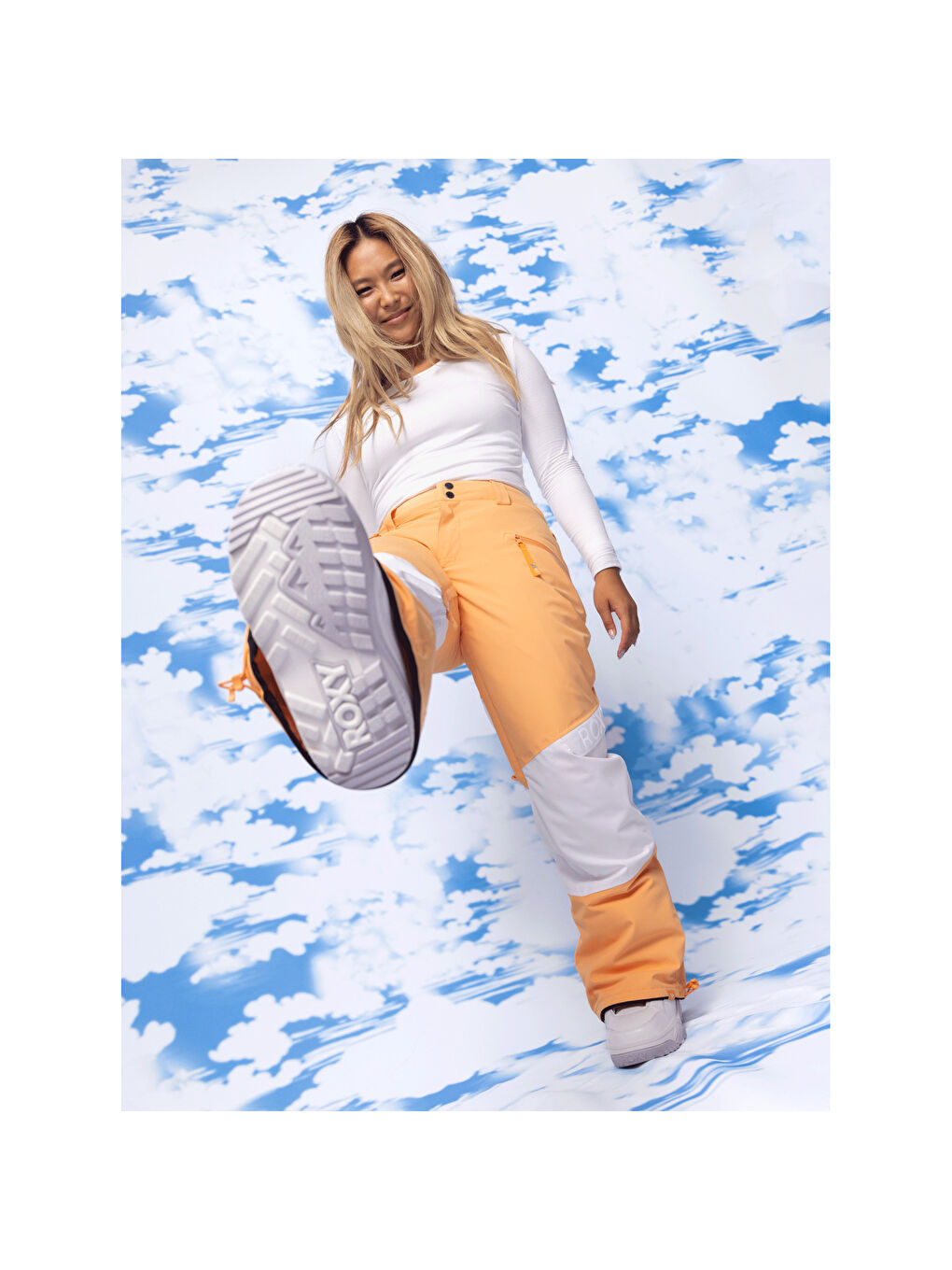 Ckwoodrose Pt Kadın Turuncu Snowboard Pantolonu-3