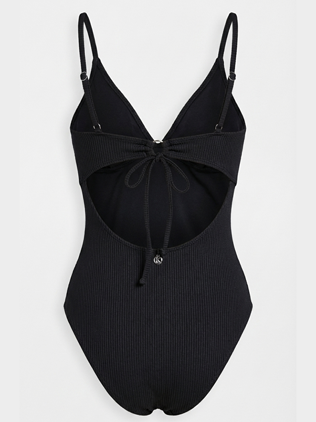 Kadın Silverline Çapraz Askılı Siyah Mayo-1