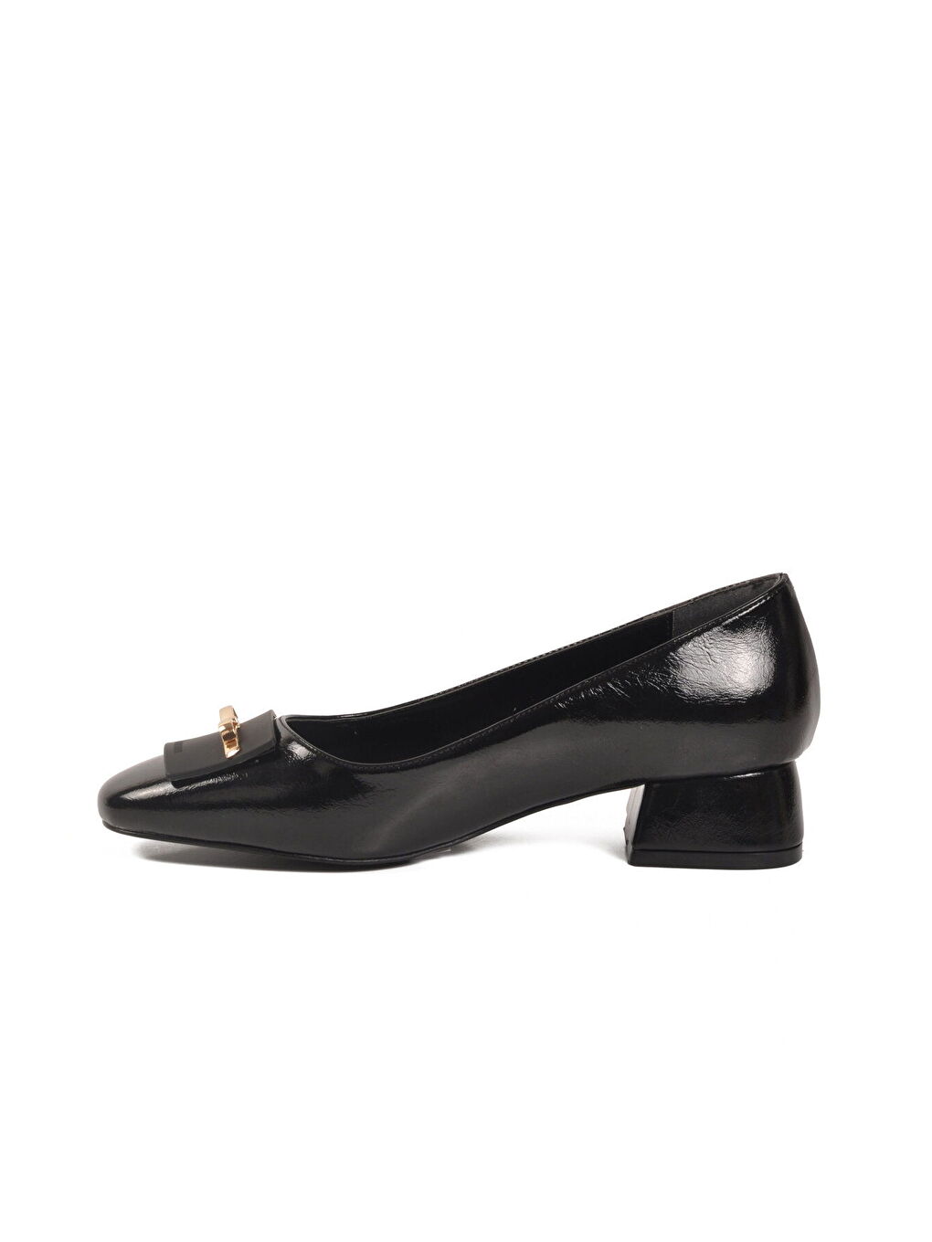 Siyah Geniş Kalıp Kadın Topuklu Abiye Ayakkabı 608420 Z-3