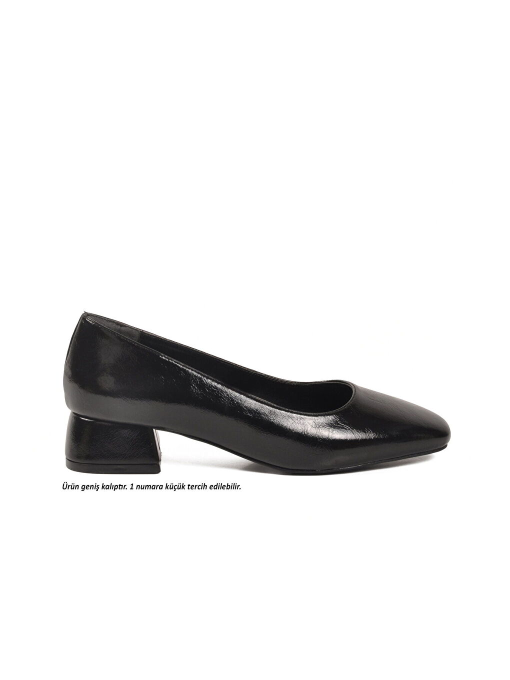 Siyah Geniş Kalıp Kadın Topuklu Abiye Ayakkabı 608421 Z-1