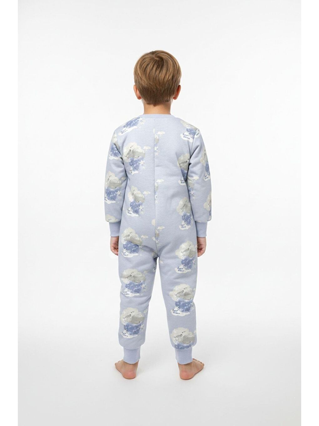 Mavi Erkek Çocuk Elyaf Dolgulu Premium Kalite 2 Tog Desenli Uyku Tulumu-1