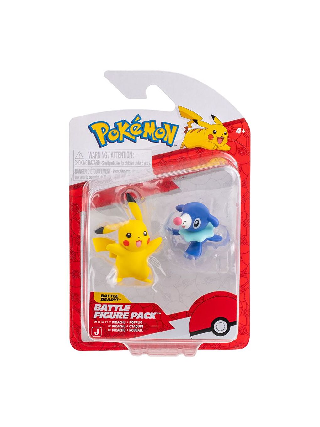 Battle 2'li Figür Seti PKW4074 - Pikachu ve Popplio-1