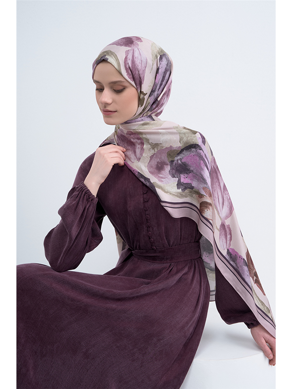 Lila Pure Şal 3002 15-2