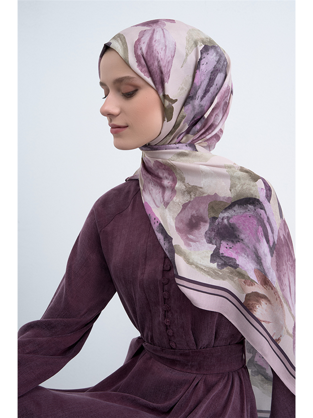 Lila Pure Şal 3002 15-3