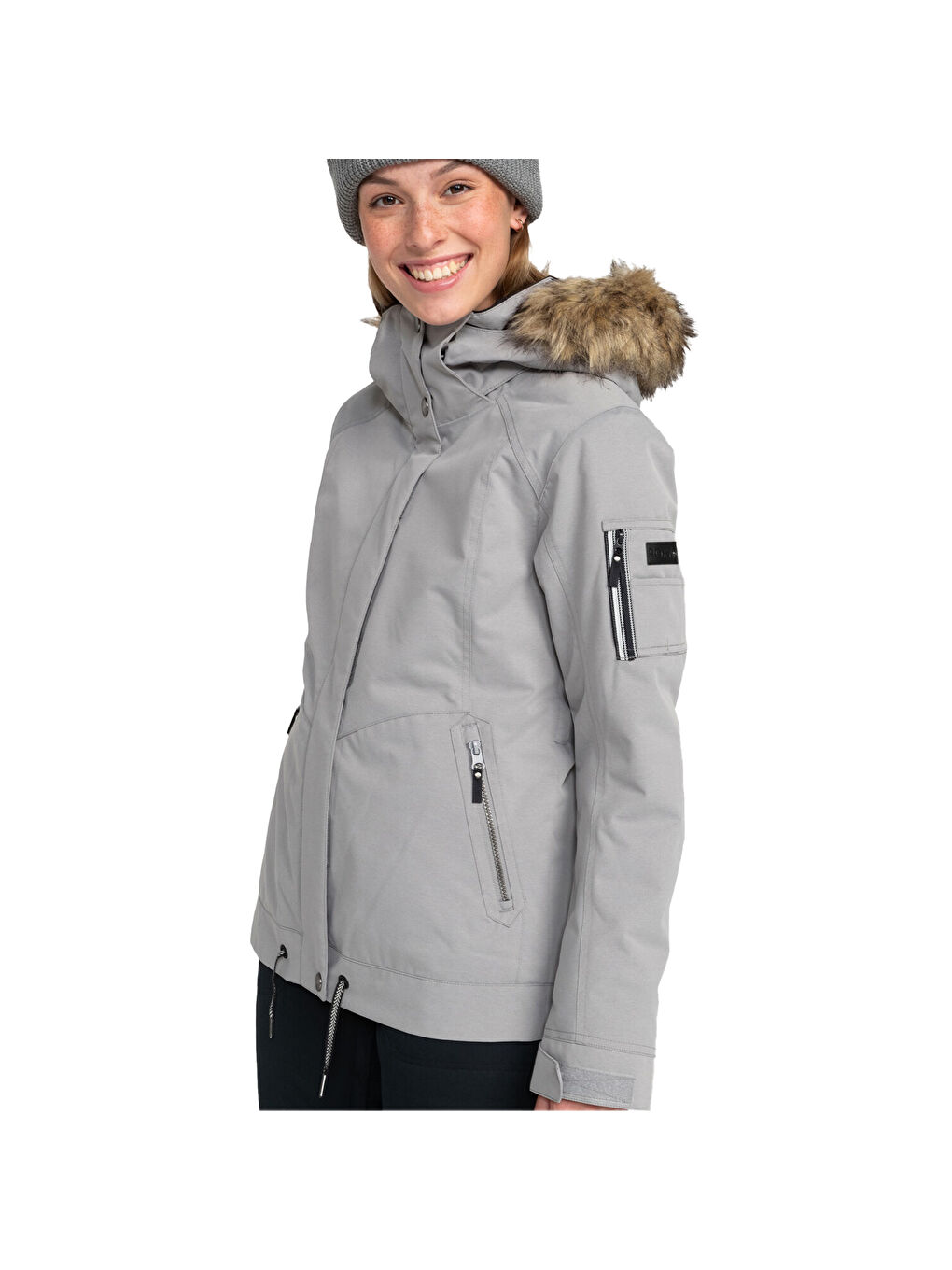 Meade Kadın Gri Snowboard Ceketi-1