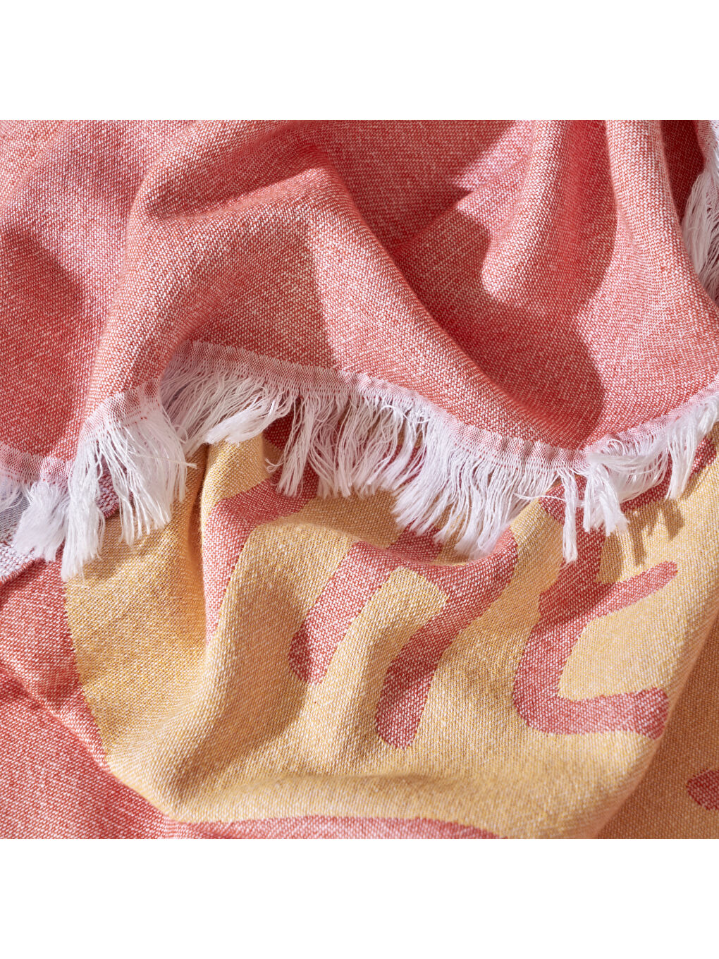 Kahverengi %100 Pamuk Love The Sea Peştemal Kiremit (90x160 cm)-1