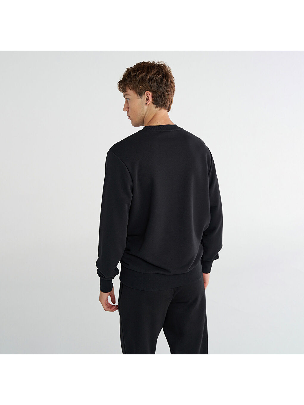 Pulse Regular Erkek Siyah Sweatshirt-1