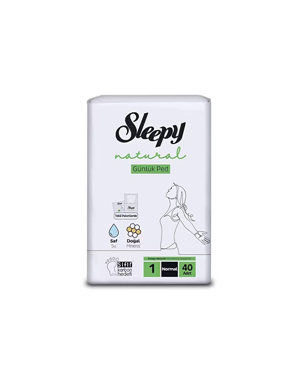 Sleepy Natural Pantyliner No1 Normal 40 Adet