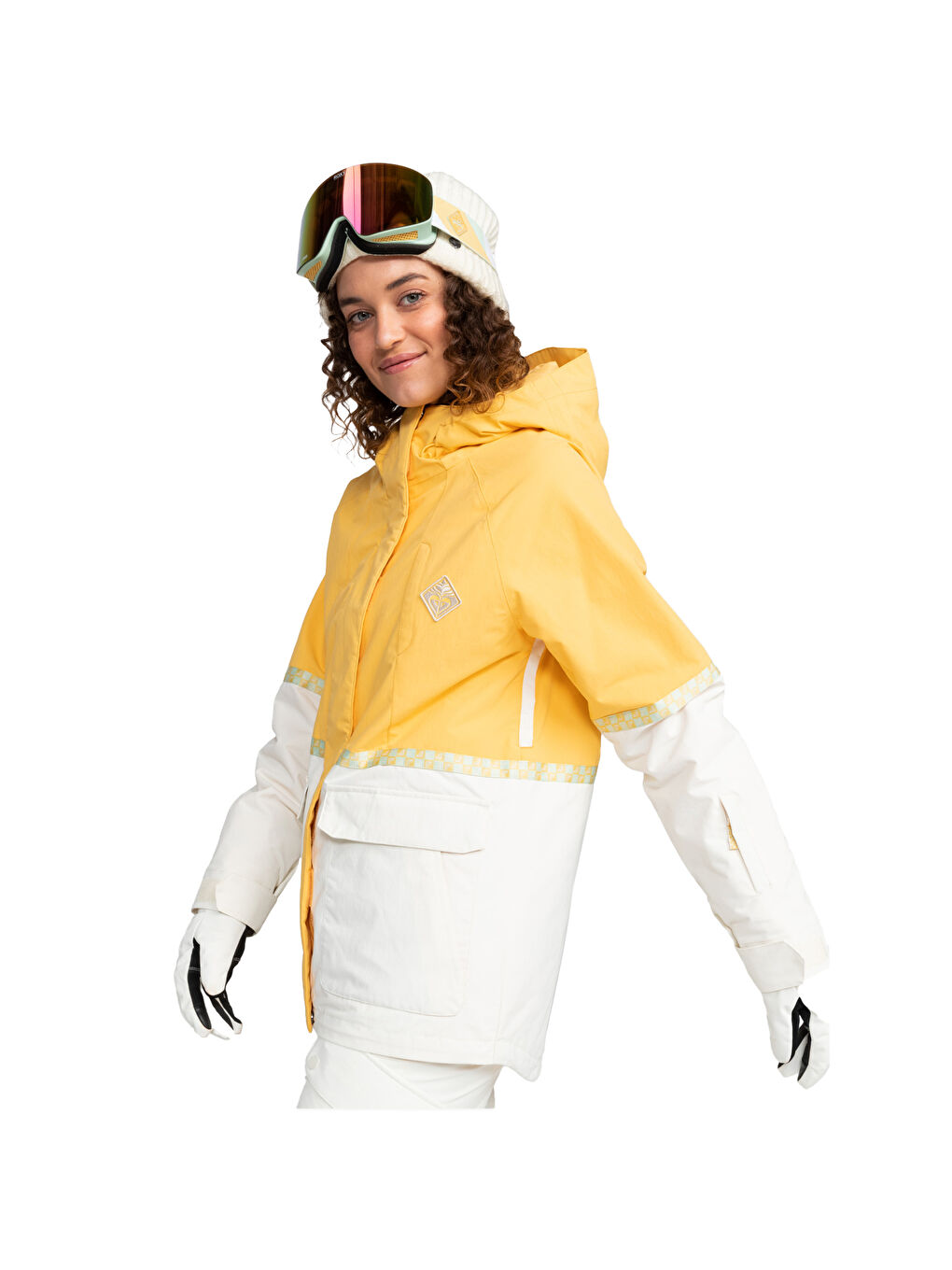 Ritual Kadın Sarı Snowboard Ceketi-1