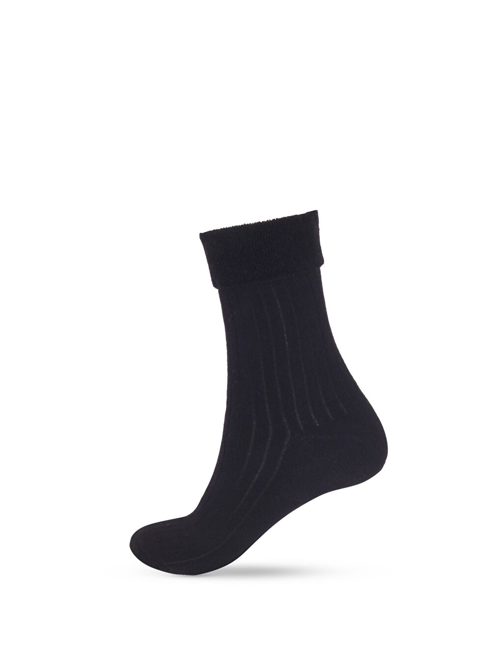 5'Li Paket Kadın Derby Soket Çorap Siyah Mix-6