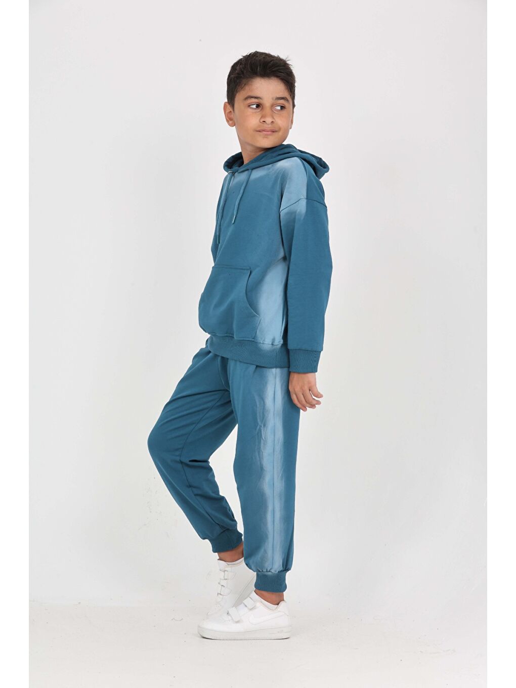 Petrol Erkek Çocuk Saturday Baskılı Eşofman Takım-2