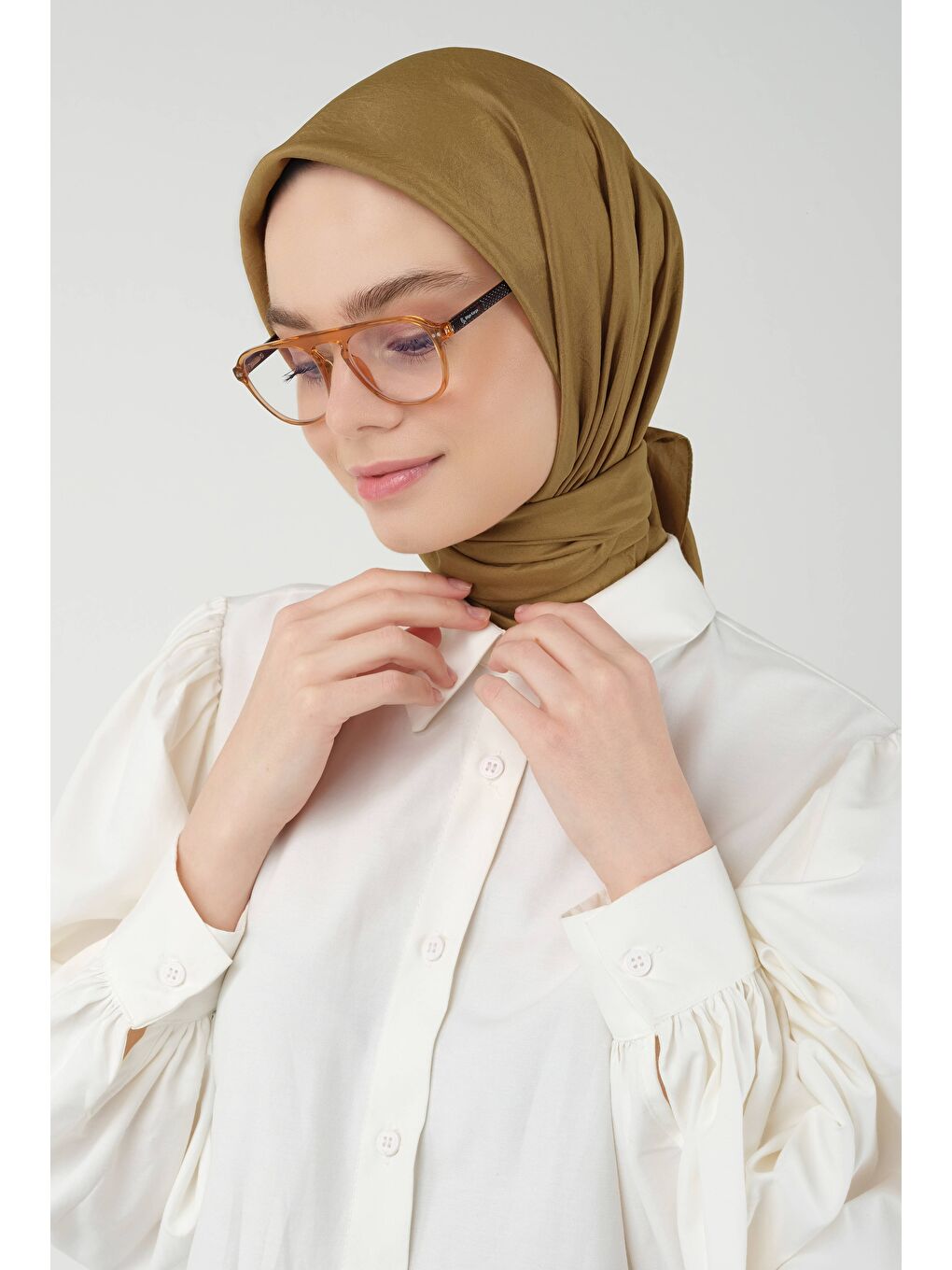 Kahverengi Soft Kraş Eşarp Taba