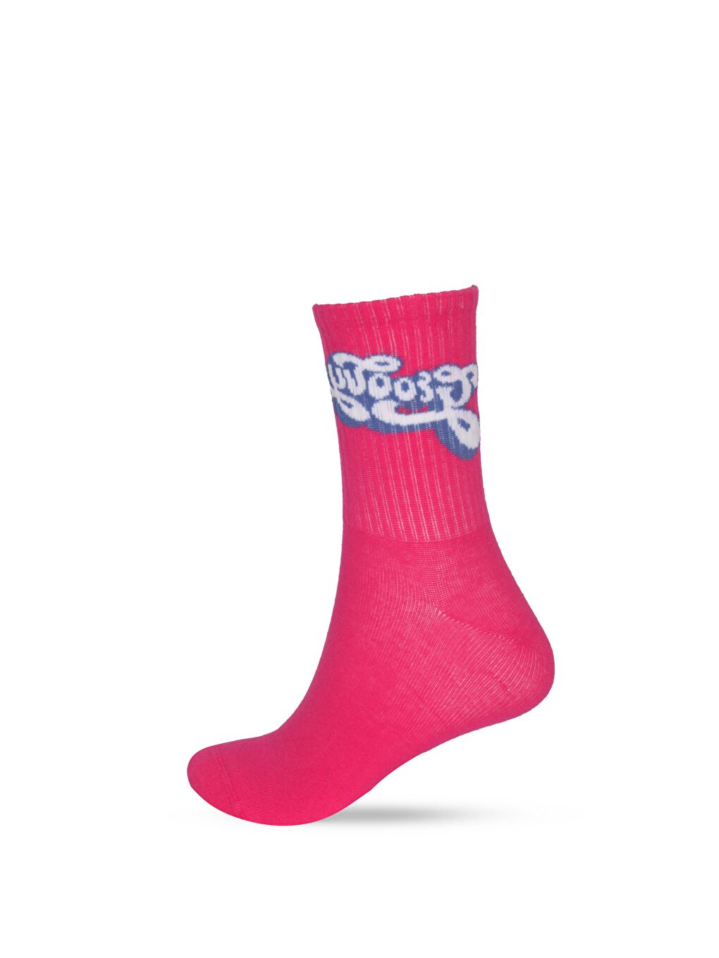 Pembe Kadın Kalpli 3'Lü Kutulu Soket Çorap-4