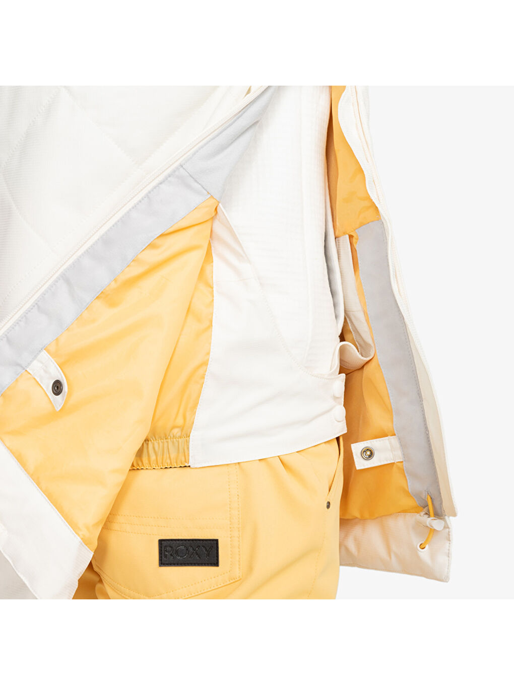 Radiant Lines Overhead Kadın Beyaz Snowboard Ceketi-4