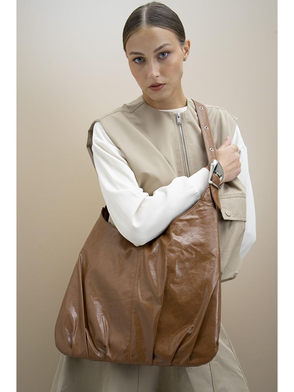 Kahverengi Kadın Omuz Çantası BYN2246-1