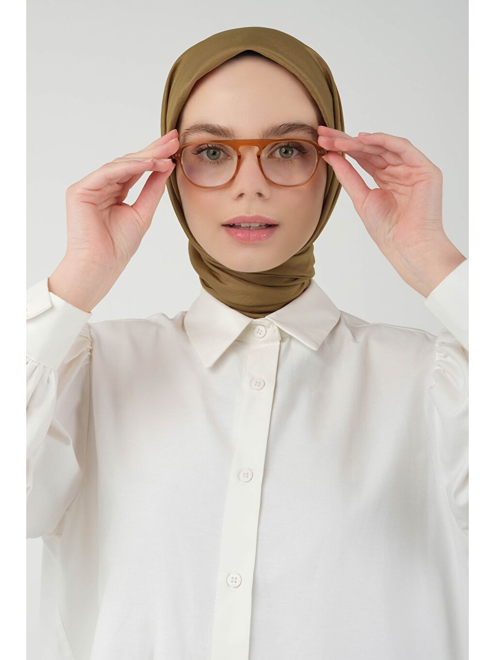 Kahverengi Soft Kraş Eşarp Taba-1