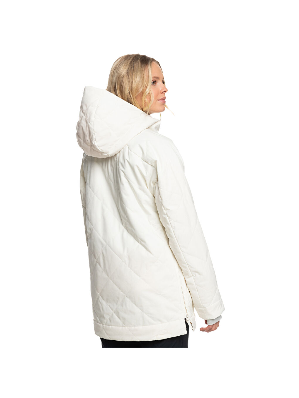 Radiant Lines Overhead Kadın Beyaz Snowboard Ceketi-8