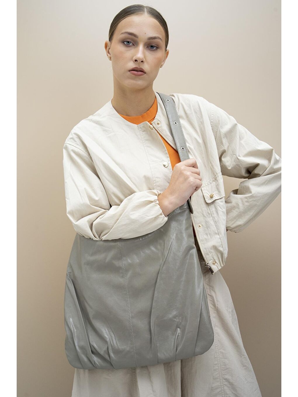 Bej Kadın Omuz Çantası BYN2246