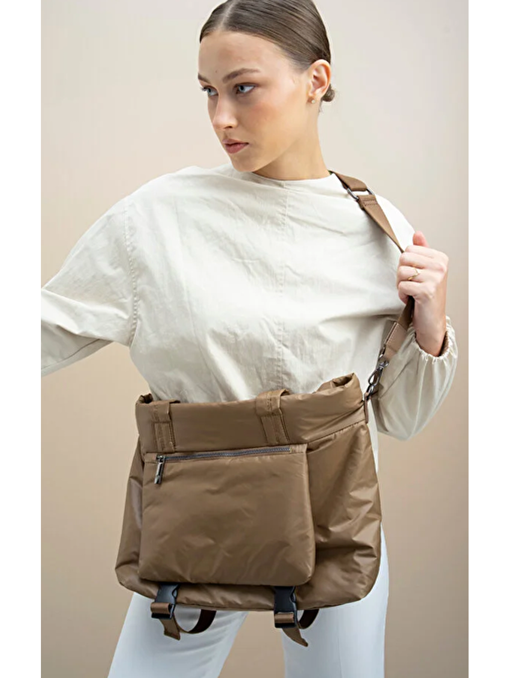 Bej Kadın Omuz Çantası BYN2321-1